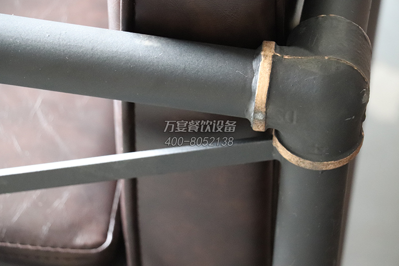 五金铁艺工业风沙发 黑色水管沙发 麻绳扶手 厚实耐用