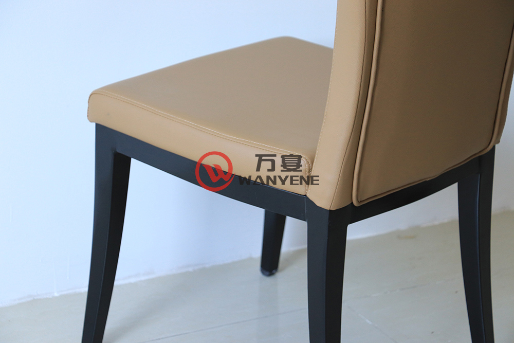 超纤皮火锅桌椅-稳固侧背面